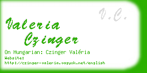 valeria czinger business card